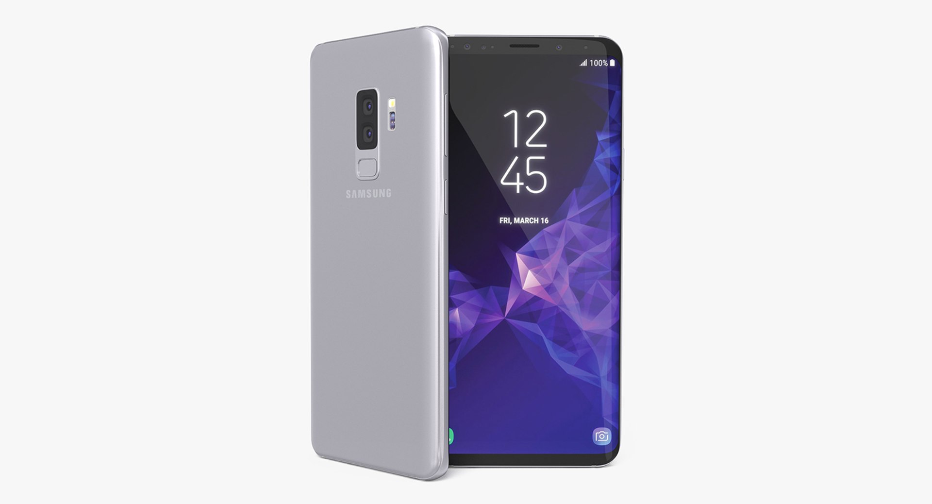 Samsung Galaxy S9 Plus Titanium Gray 3D Model 3D model preview