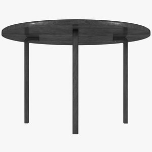 3D model minimalist black mahogany artek