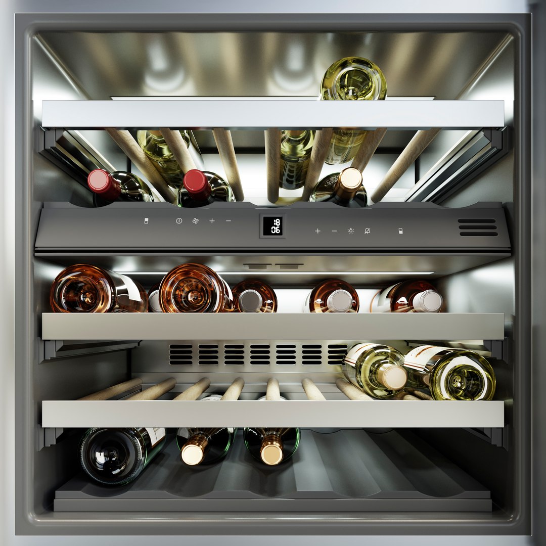 3D Gaggenau Wine Rw404261 Refrigerator Model TurboSquid 1468547