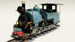 3D Steam Locomotive model
