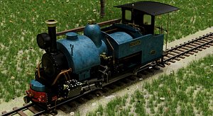 3D Steam Locomotive model