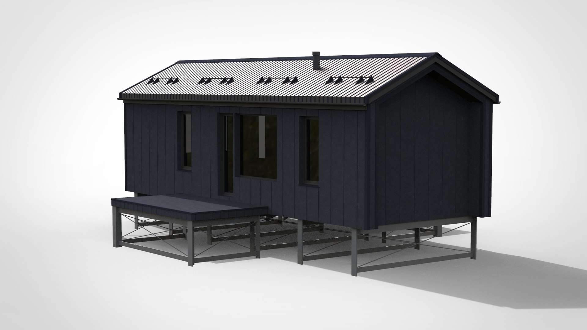 Modular Private House 3D Model - TurboSquid 1956408