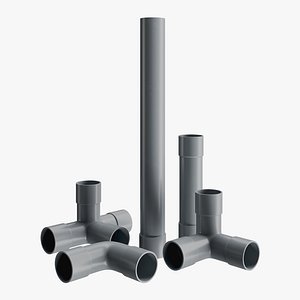 PVC Drainage Pipe Fittings Pack model