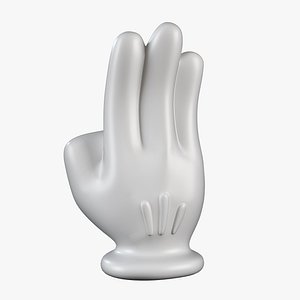 3D Mickey Hand - Palm 1 model