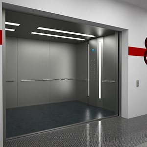 3d model elevator otis