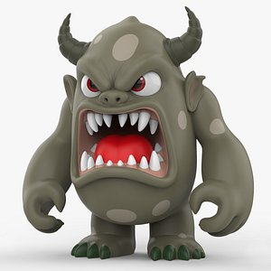 Cartoon Angry Monster