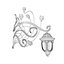 lampe en fer forgé