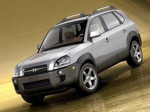 hyundai tucson suv 2005 3d model