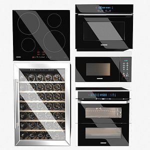 3D A set of kitchen appliances from Samsung and Innocenti 1