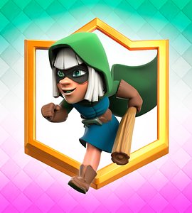 3D Clash Royale Magic Bandit Card