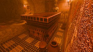 Tutankhamun tomb 3D model