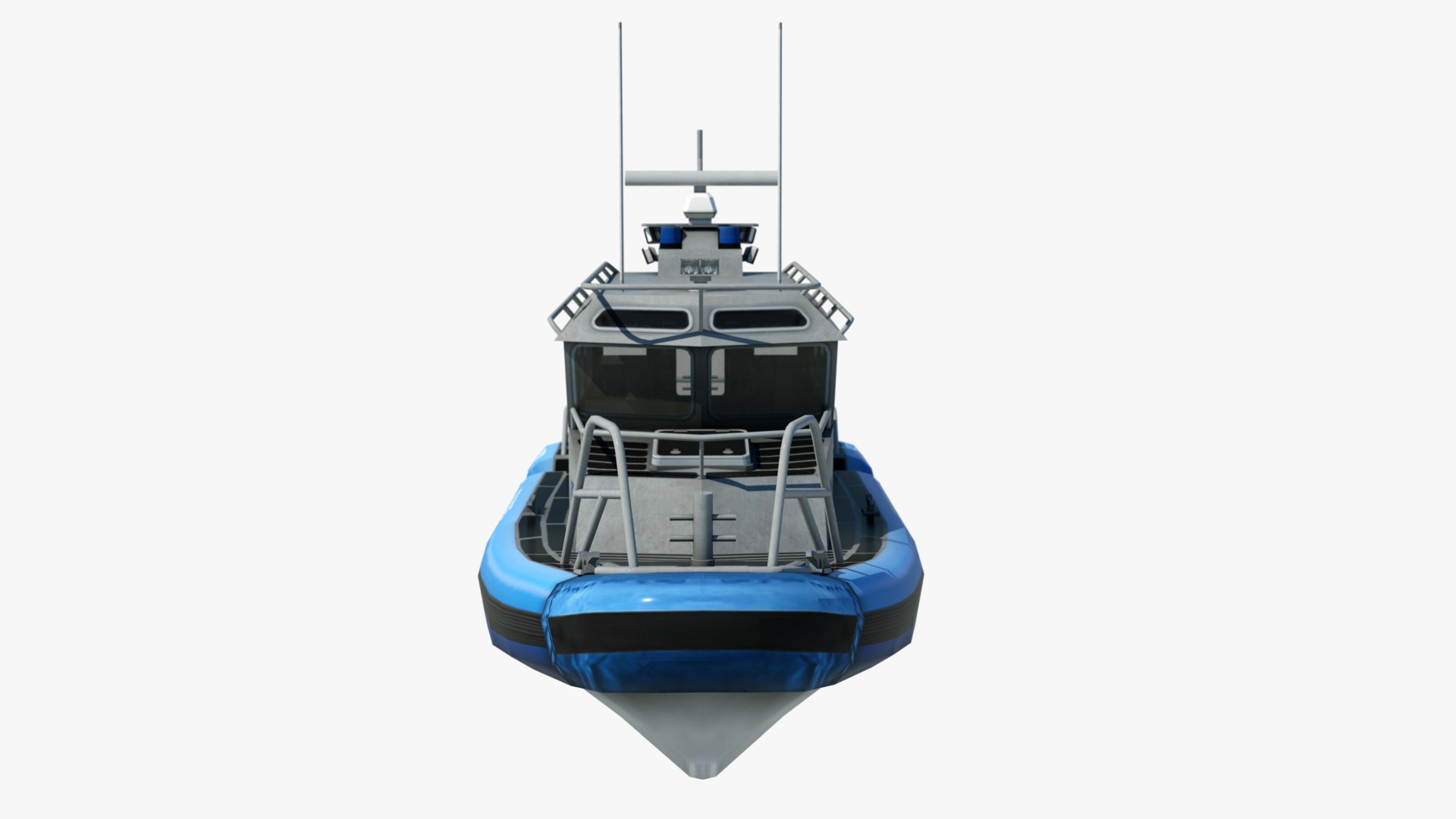3d Patrol Police Boat New York Model