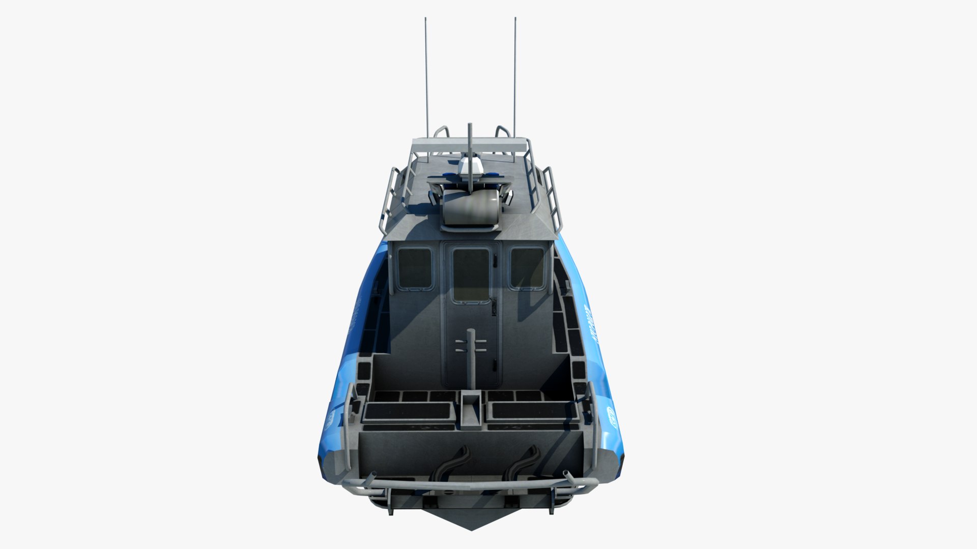 3d Patrol Police Boat New York Model