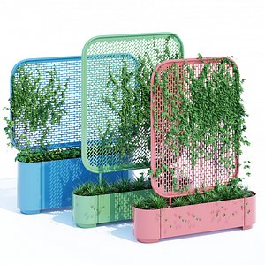 pop planter trellises 3D model