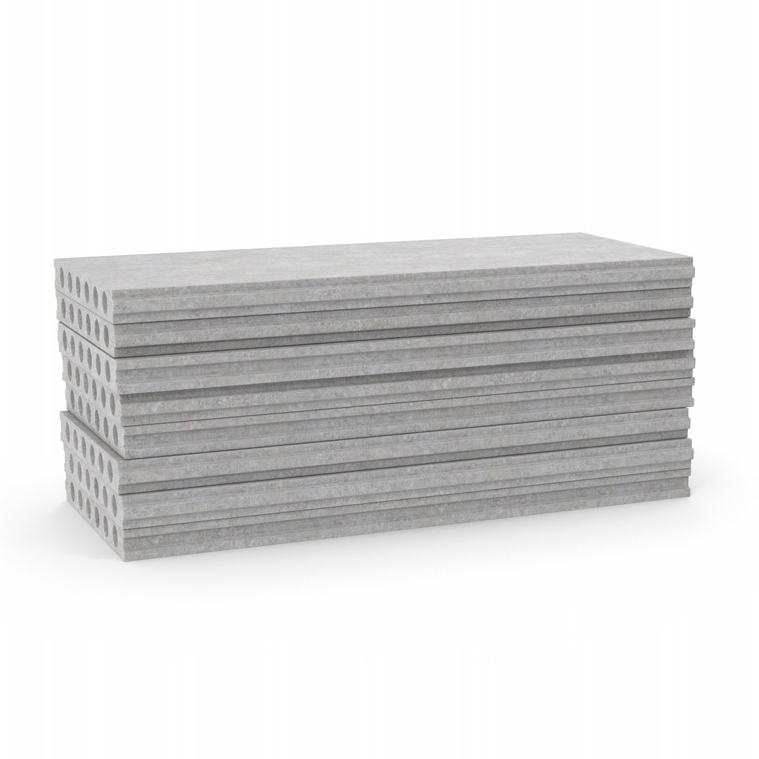 Stack Of Concrete Slabs 3D - TurboSquid 2142070