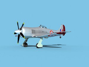 3D model propeller hawker tempest