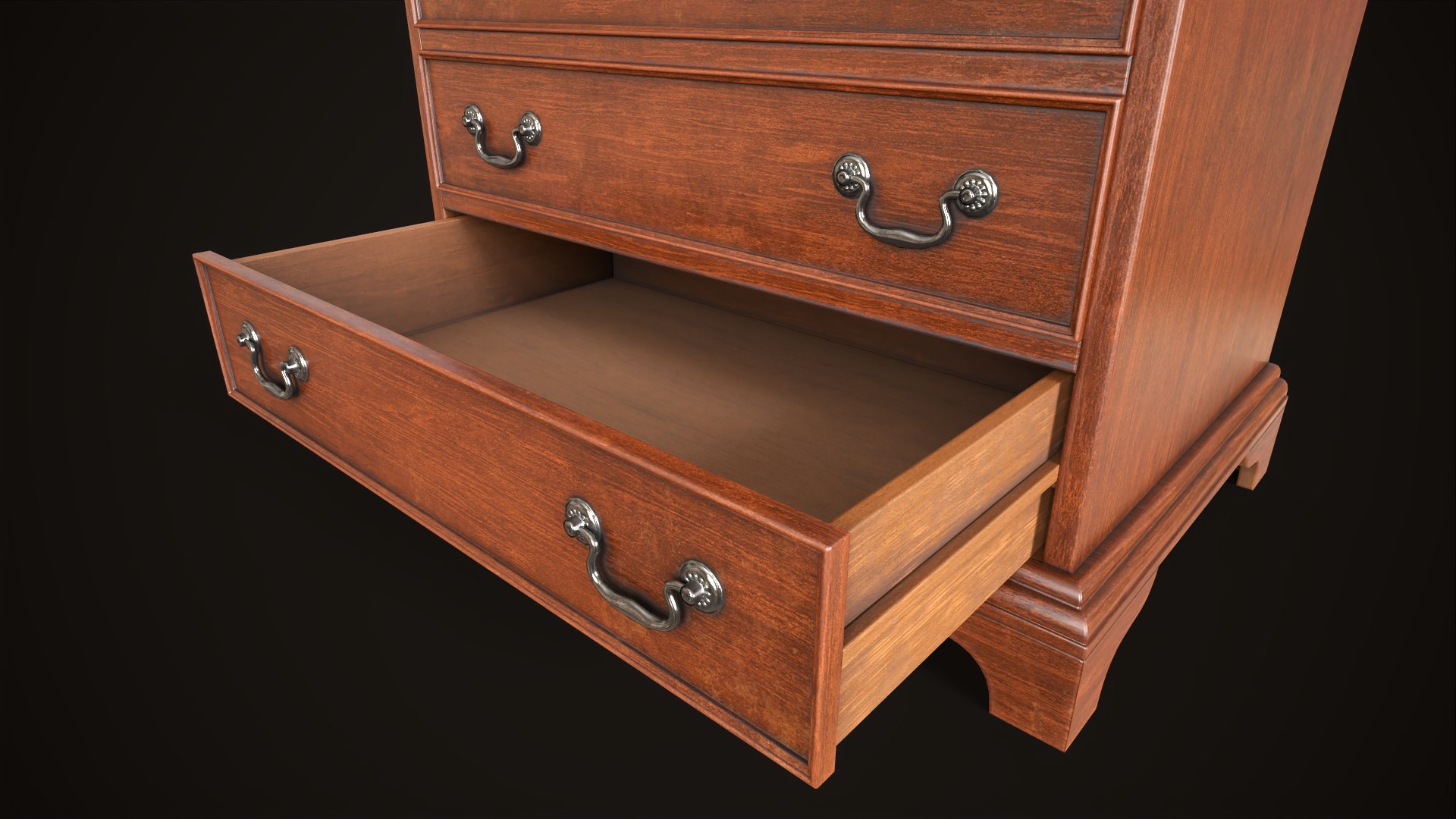 3D Model Vintage Commode - TurboSquid 2070745