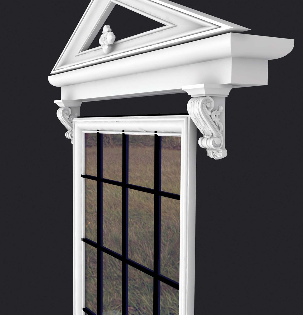 3d Model Window Modeled Classic