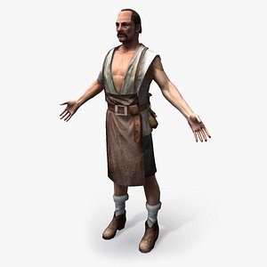 Real-Time Pirate Bartender-1 3D Model