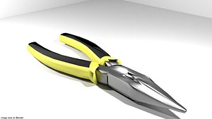 3d plier long nose