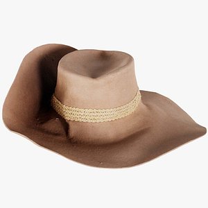 Gold Strip Hat Remastered 3D model