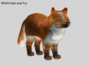 3d model plush fox