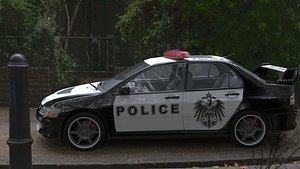 3D Modern Police Patrol Interceptor Cop Car model