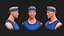 Basketball Stylized White Player