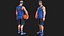 Basketball Stylized White Player