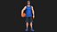 Basketball Stylized White Player