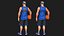 Basketball Stylized White Player