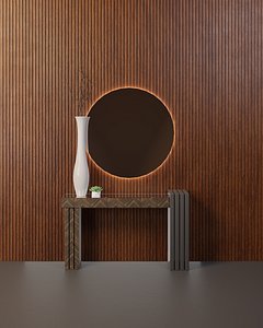 Modern Wood Sideboard 3D