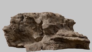 3D Desert Terrain Rock 05
