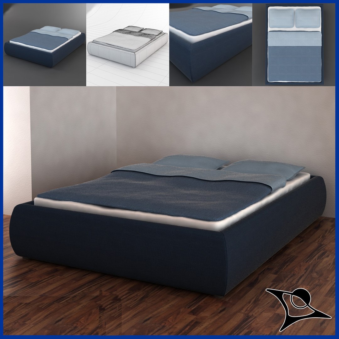 3d Model Bed Ikea Grimen