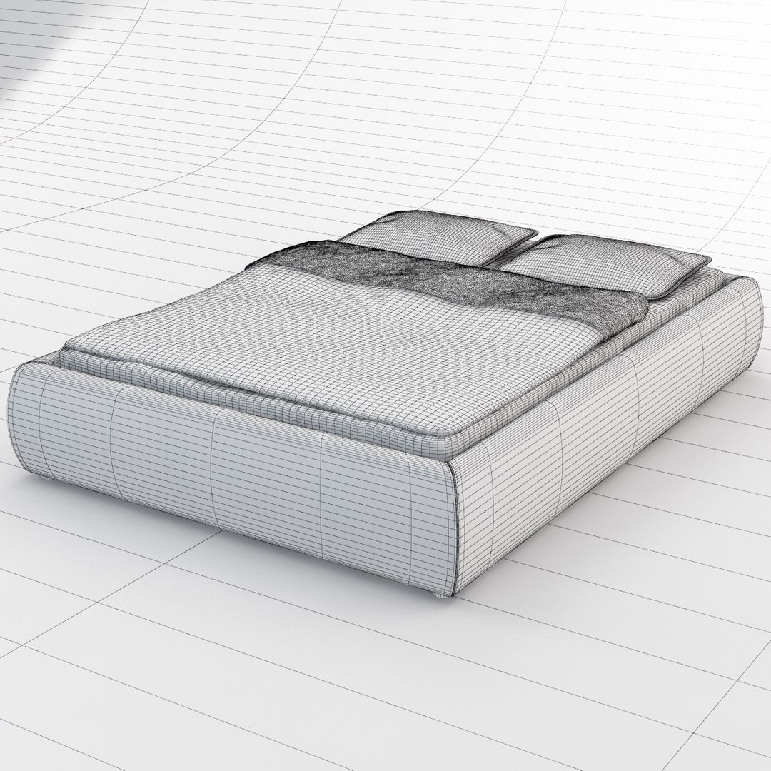 3d Model Bed Ikea Grimen