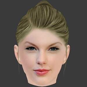 hair character female 3D model