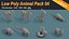 Izometryczny pakiet ikon Low Poly Animal 04