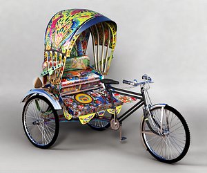 Rickshaw Car 3D