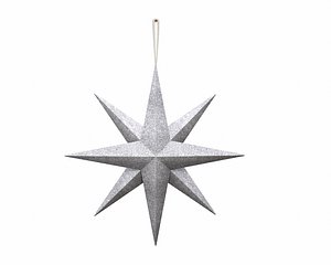 Star wall decoration with hanger