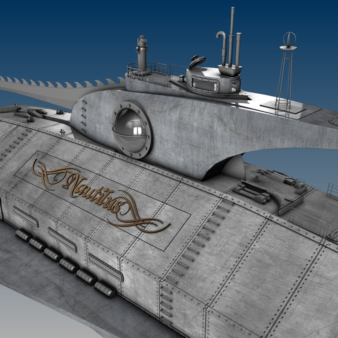 3d nautilus submarine jules verne model