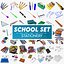 3D model School SET - Stationery