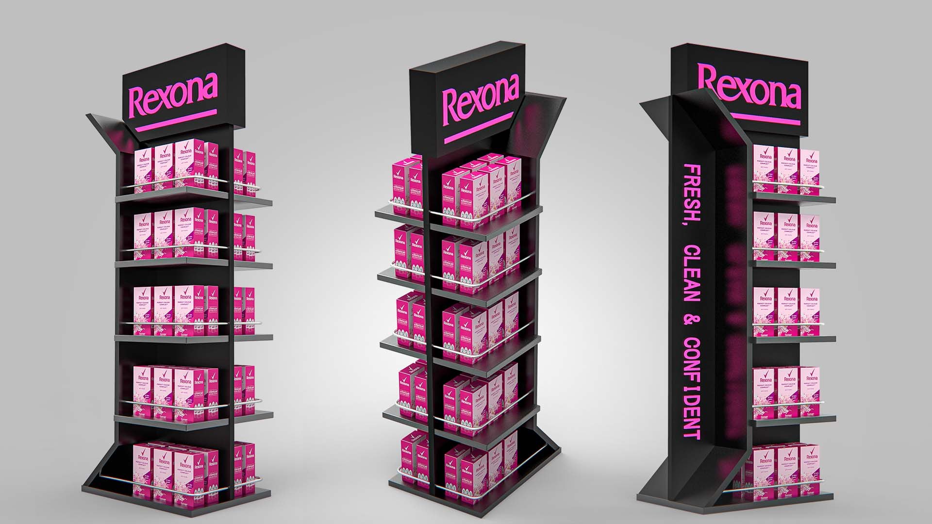 3D Display Shelving Rack - TurboSquid 2042972