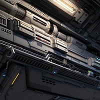 Sci-Fi Architecture Panels Pack vol 02-PBR
