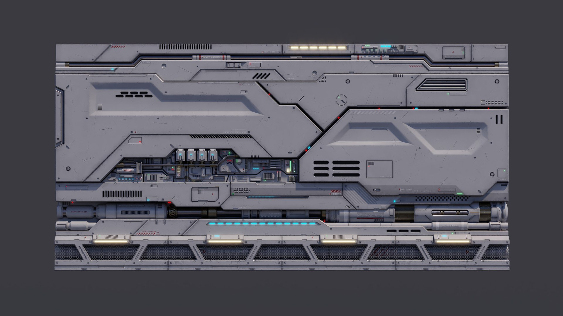 Sci-Fi Architecture Panels Pack Vol 02 Model - TurboSquid 1960935