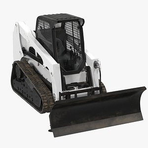 compact tracked loader blade 3d model