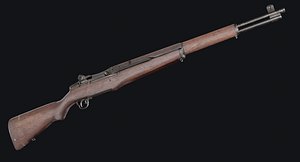 3D M1 Garand - World War 2 Gun model