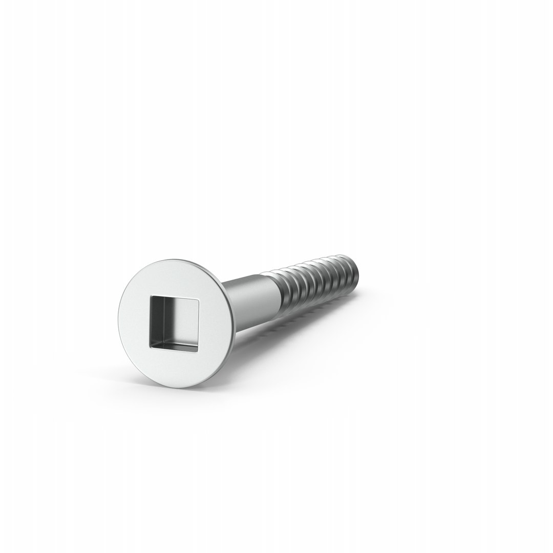 3D Model Square Head Screw TurboSquid 1972743