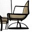 Muebles para piscina y patio con mecedora giratoria