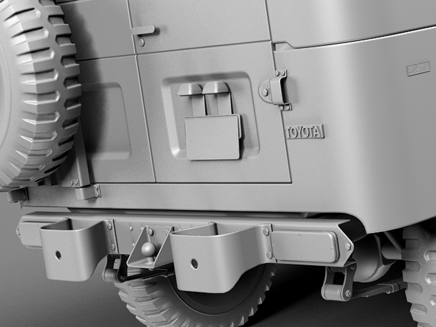 3d Model Of Toyota Land Cruiser Fj40