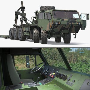 Military Palletized Load System Truck Used Camo Rigged